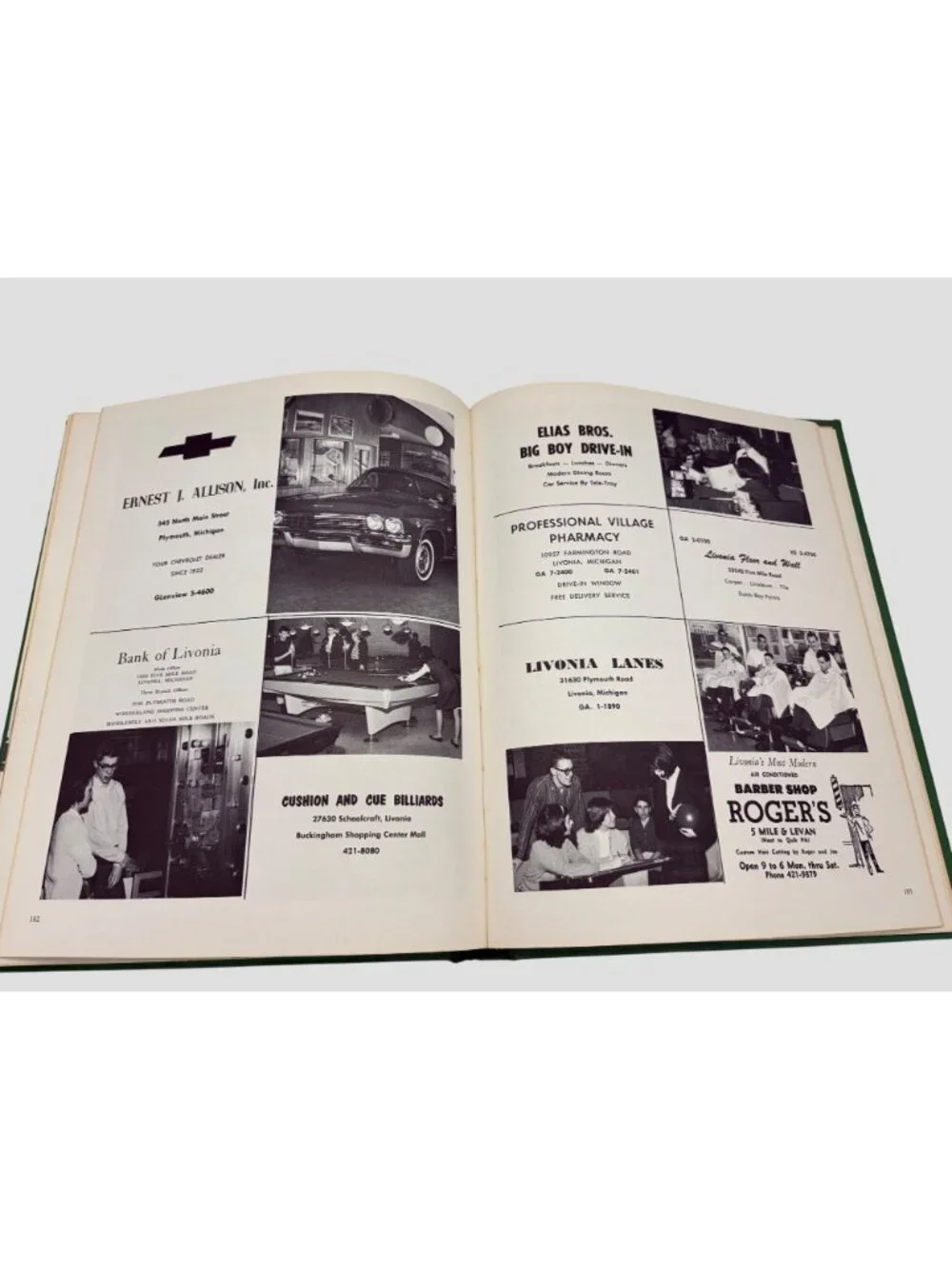 1965 Bentley High School Pioneer Yearbook Livonia Michigan Vintage School Annual